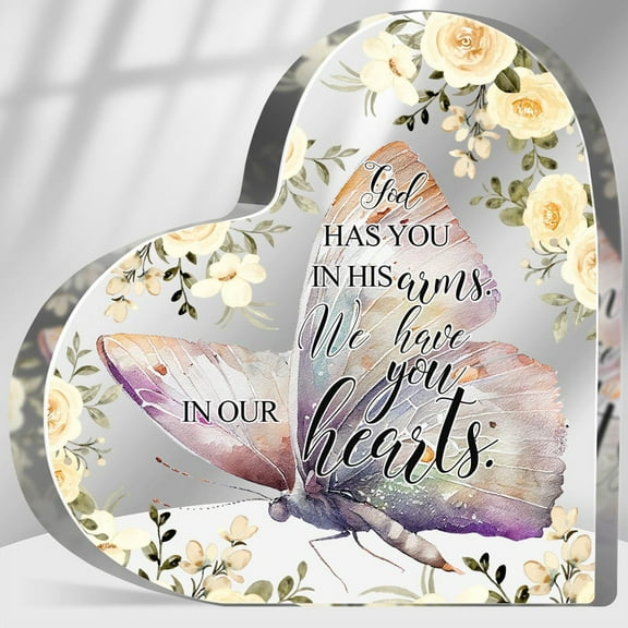 Loss Of Loved One Sympathy Gift Memorial Gifts For Loss Keepsake In Memory Of Loved One Sign Grief Bereavement Remembrance Butterfly Plaque Decor For Family Members 4X4 In