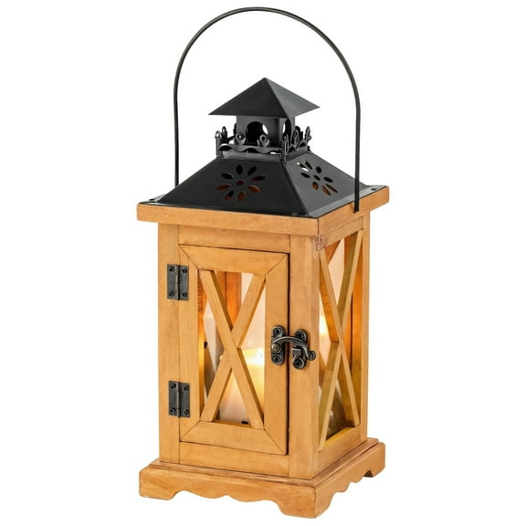 Loss of Mother Present Lantern Holder, Solid Wood Memorial Lantern, Vintage Hanging Candle Holder with Buckle, Thoughtful Sympathy Memento, Bereavement Remembrance Present for Loved One