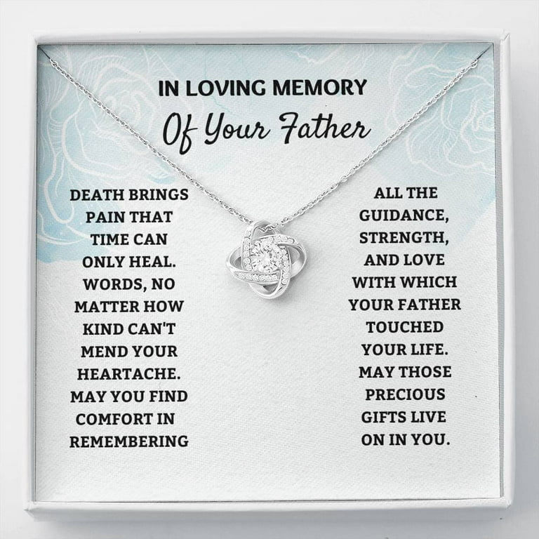 Memorial jewelry for loss of father best sale