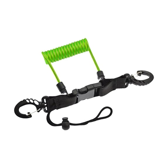 Loss Resistant Spring Coil Rope Cameras Anti for Loss Rope Snappy of Coil Lanyar Transparent Green