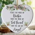 thumbnail image 1 of Loss of Brother Ceramic Ornament – Memorial Remembrance Keepsake, Sympathy Gift for Family, Christmas Holiday Tribute 2028, 1 of 3