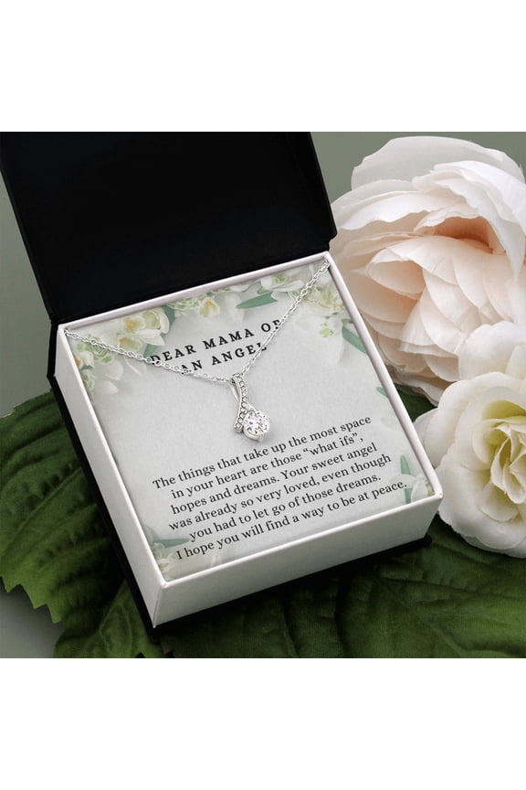 Loss of Pregnancy Miscarriage Condolences Message Necklace
