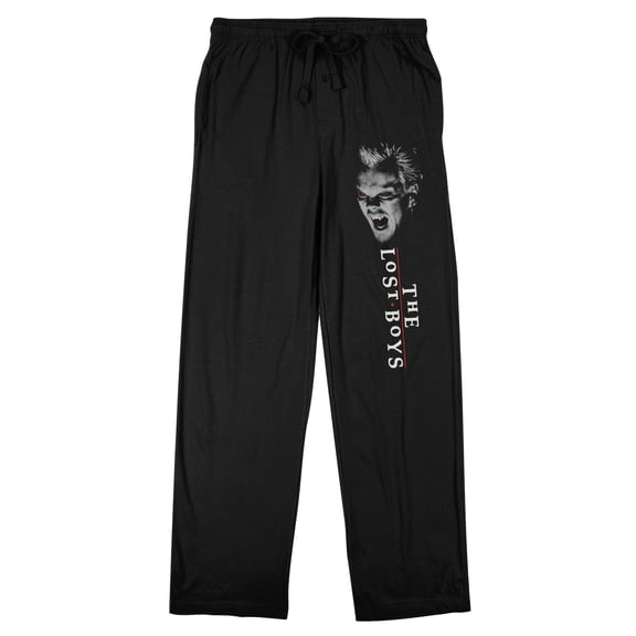 Lost Boys Angry David Men's Black Sleep Pajama Pants-XL