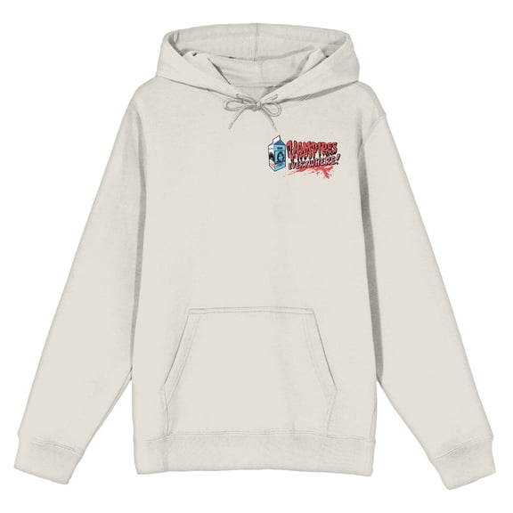 Lost Boys David Vampires Everywhere Poster Art Long Sleeve Sand Adult Hooded Sweatshirt-Small