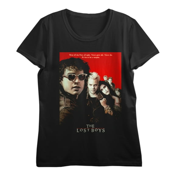 Lost Boys Poster Art Women's Black T-Shirt-XL