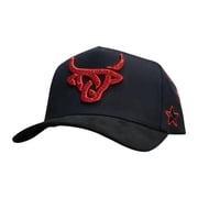 Lost Calf Unisex All Star A-Frame Red & Black Snapback Patch Cap Hat