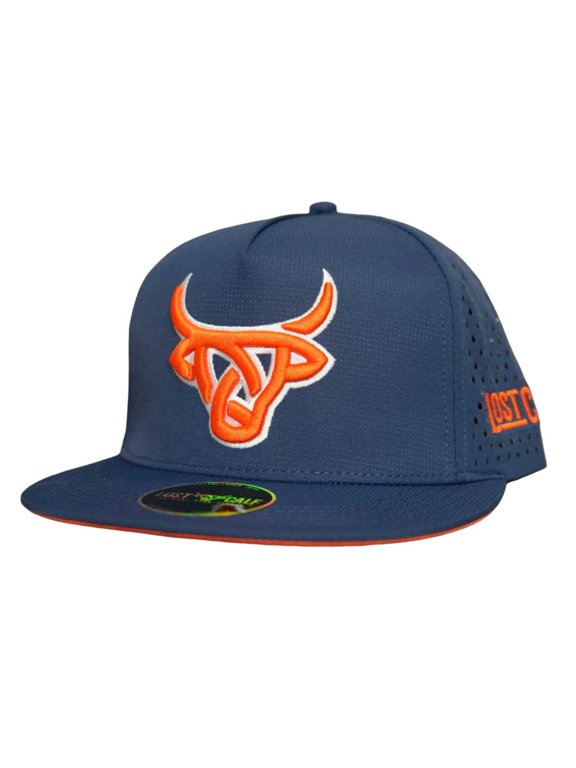 Unisex Dri-Fit Astro Blue & Orange Snapback Patch Cap Hat