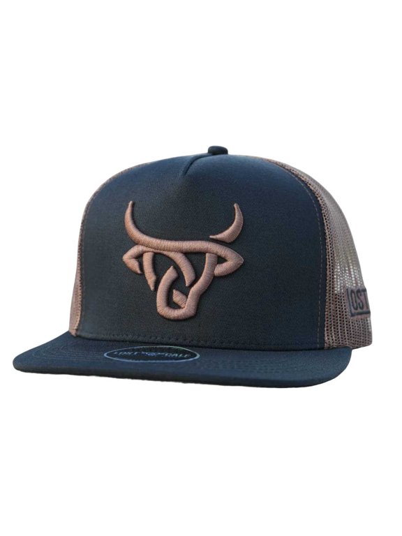 Unisex Heck Flat Black Mesh Back Snapback Patch Cap Hat