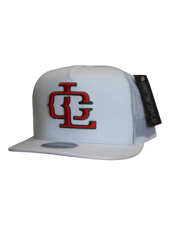 Unisex LC Logo Mex Curved Mesh Back Snapback Patch Cap Hat