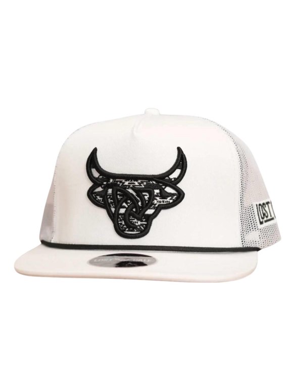 Unisex Phantom Flat Bill White Mesh Back Snapback Patch Cap Hat