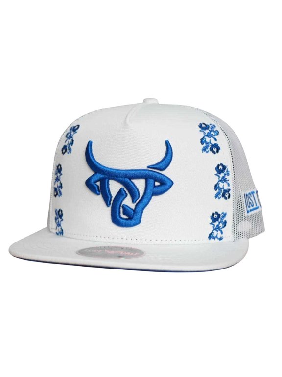 Unisex Sadrach Flat White Mesh Back Snapback Patch Cap Hat