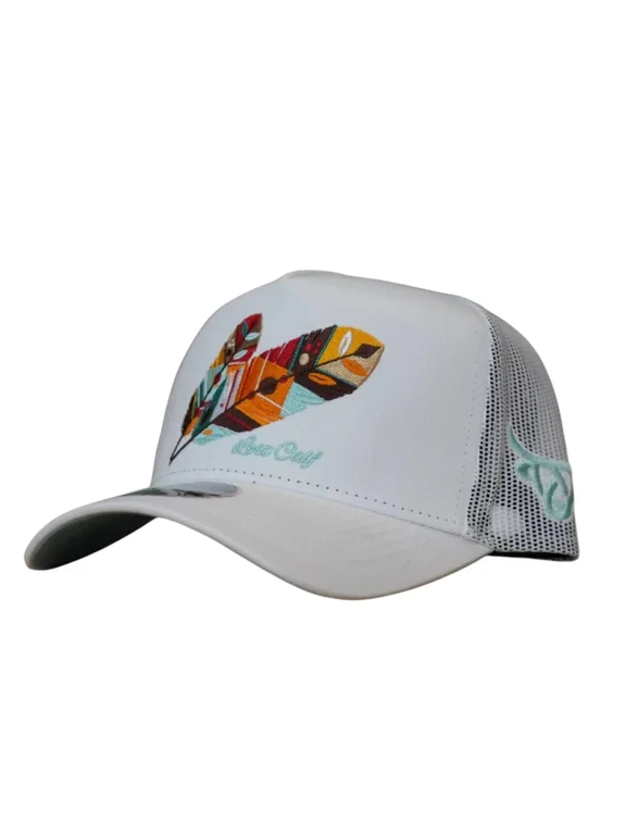 Unisex Tribe White A-Frame Mesh Back Snapback Patch Cap Hat