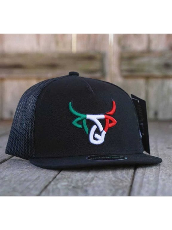 Unisex Youth Mexicalf Flat Black Mesh Back Snapback Hats