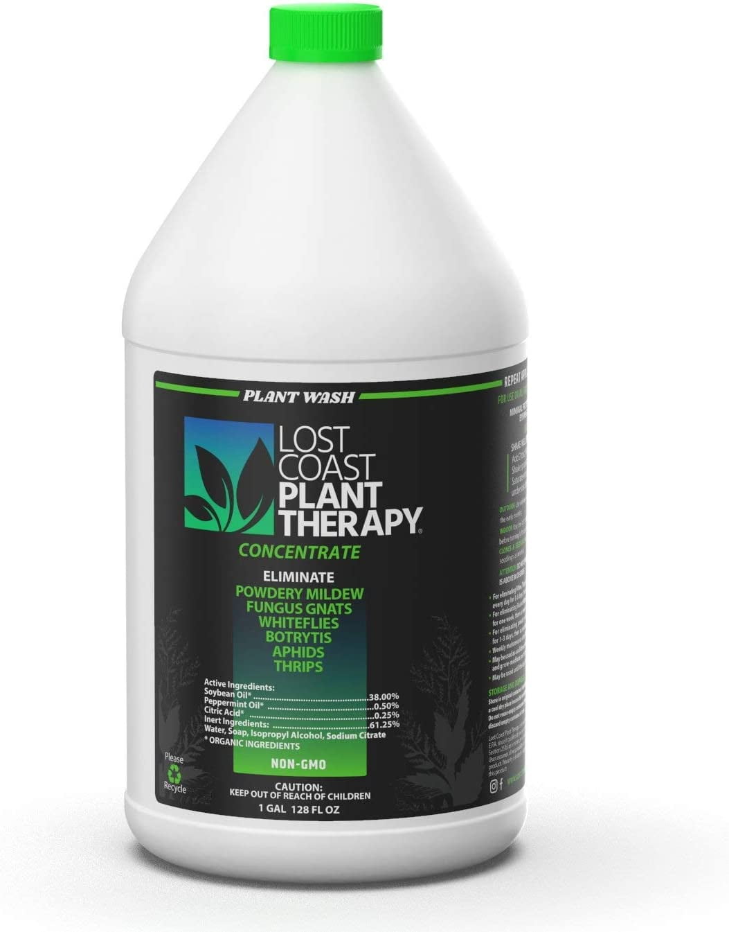 Lost Coast Plant Therapy Insecticide, Kills Spider Mites & Powdery Mildew, Liquid, 1 Gallon