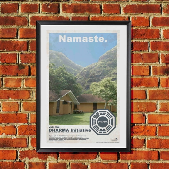 Lost Dharma Initiative TV Show Poster, 70s Style Original Artwork