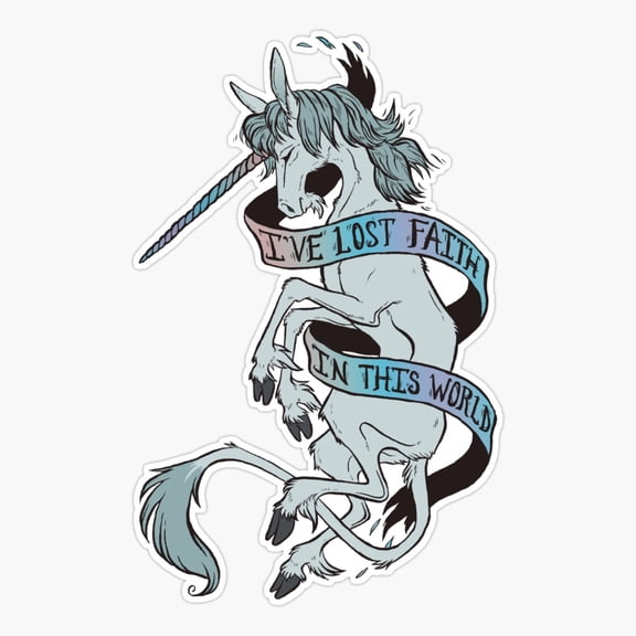 Lost Faith Spiritual Reflection Christian Quote Sticker