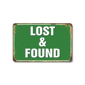 Check Lost Sign Lost Found Sign