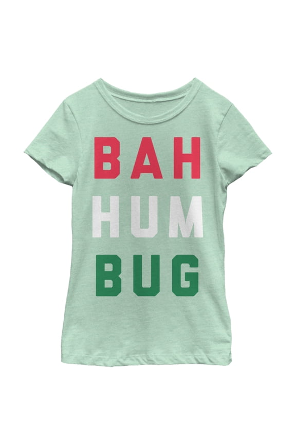 Girl's Lost Gods Christmas Bah Humbug  Graphic T-Shirt