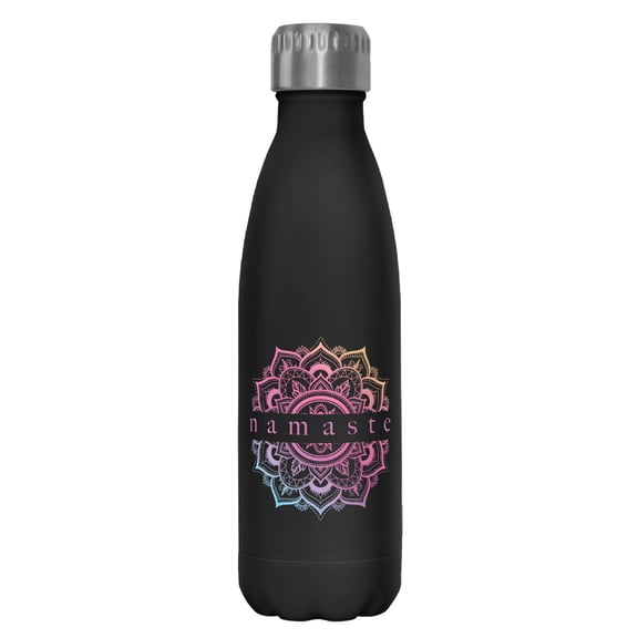 Lost Gods Ombre Namaste  Stainless Steel Water Bottle Black 17 oz.