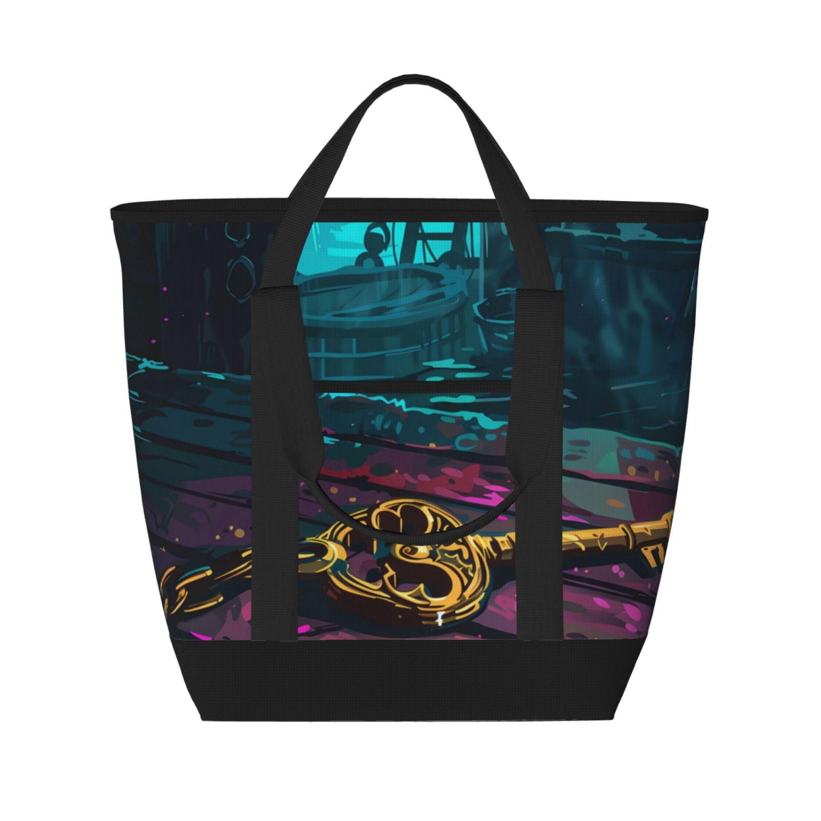 Lost Golden Key Insulated Cooler Bag, Large Freezer Cooler Tote Bags