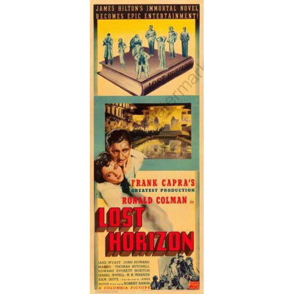 Lost Horizon Movie Poster Insert 14x36 Unframed, Age: Adults, Rectangle AB Posters