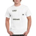 thumbnail image 1 of Lost In Dreams Puff Oversized Aesthetic Style Themed Unisex T-Shirt up to 5XL, 1 of 3
