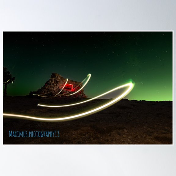 Lost In Light Poster Wall Art, Modern Wall Decor, 8x12 UNFRAMED