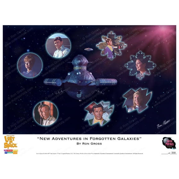 Lost In Space "New Adventures In Forgotten Galaxies" Art By Ron Gross
