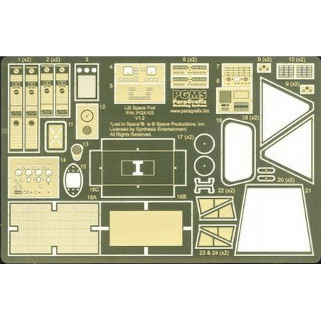 Lost In Space Pod Photoetch - PGX103 ParaGrafix