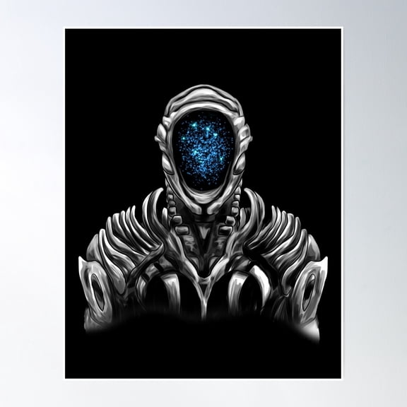 Lost In Space Robot (Original Blue Refined) Poster Wall Art, Modern Wall Decor, 8x12 UNFRAMED