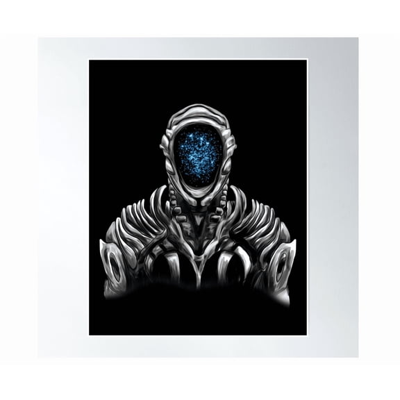 Lost In Space Robot (Original Blue Refined) Poster Wall Art Modern Wall Decor