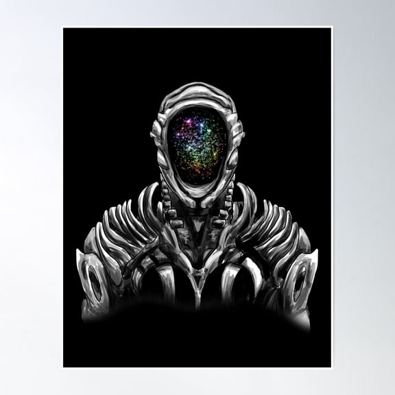 Lost In Space Robot (Rainbow) Poster Wall Art, Modern Wall Decor, 24x36 UNFRAMED