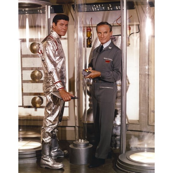 Lost In Space Two Men looking Away in Movie Scene Photo Print (24 x 30)