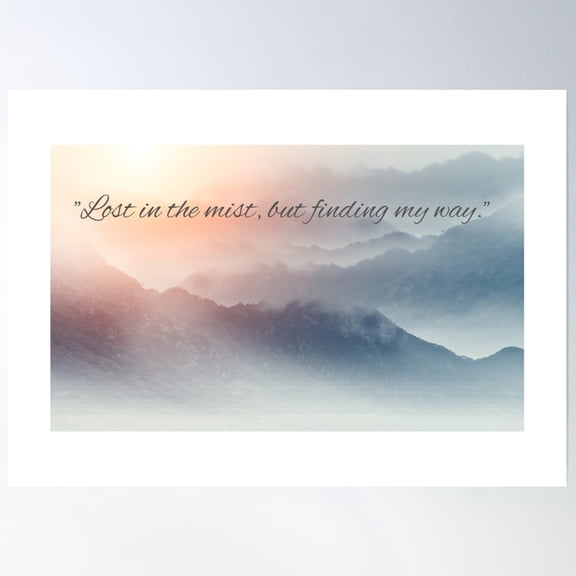 Lost In The Mist Poster Wall Art, Modern Wall Decor, 8x12 UNFRAMED