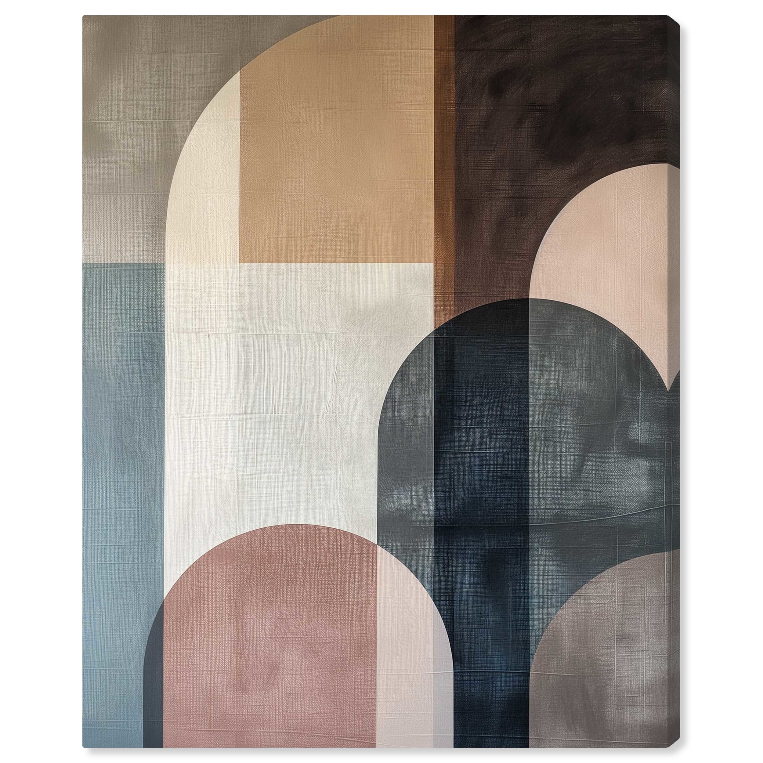 Lost in Transformation Abstract Shapes Gallery Wrapped Canvas Wall Art, 16" x 20"
