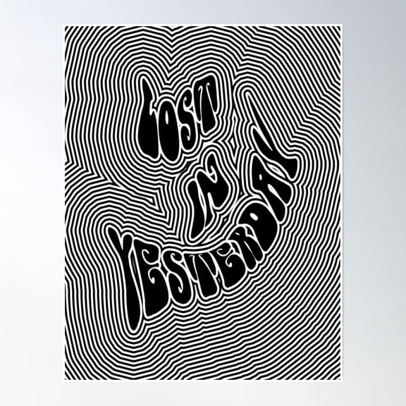 Lost In Yesterday (Trippy) Poster Wall Art, Modern Wall Decor, 24x36 UNFRAMED