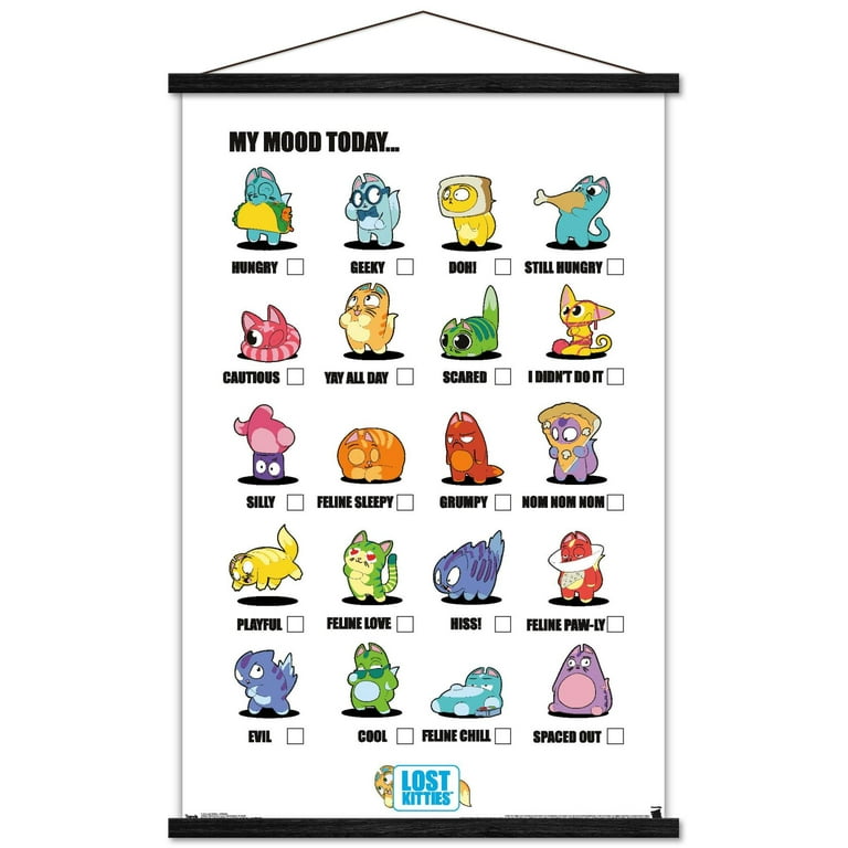 Lost Kitties - Favorite Wall Poster, 22.375 x 34 - Walmart.com