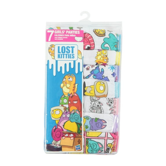 Lost Kitties, Girls Underwear, 7 Pack Panties (Little Girls & Big Girls)