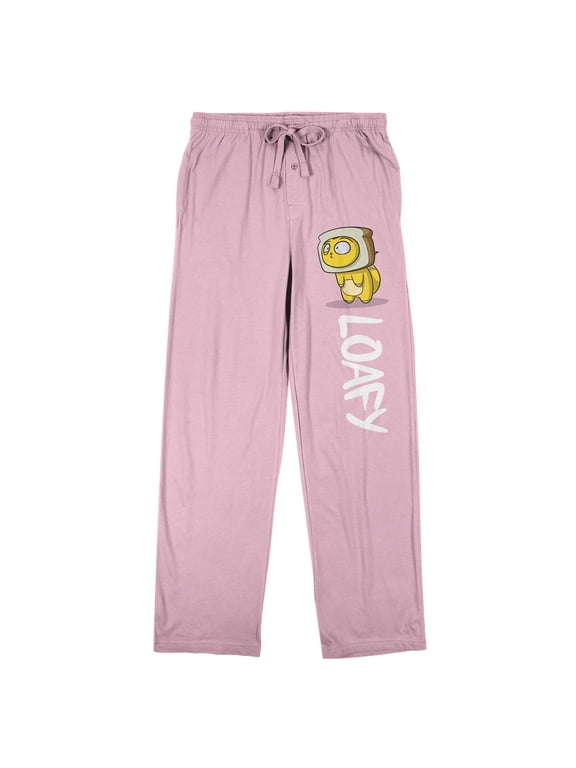 Lost Kitties Loafy Women's Cradle Pink Sleep Pajama Pants-Large