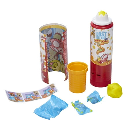 Lost Kitties Mice Mania Easy Squeeze Mice Can Toy, Series 3
