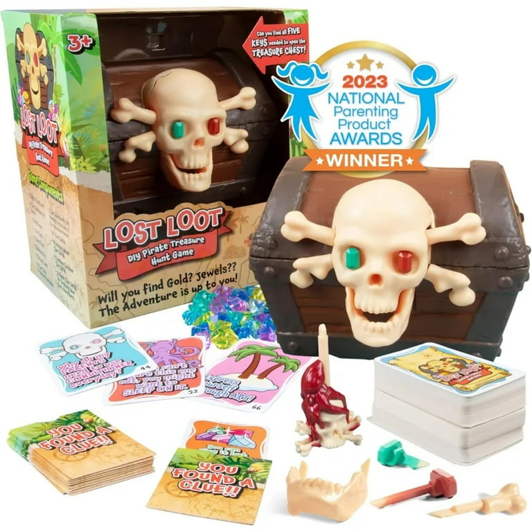Lost Loot DIY Pirate Scavenger Hunt Card Game for Kids Family