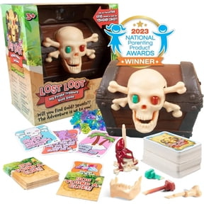 Lost Loot DIY Pirate Scavenger Hunt Card Game for Kids & Family- Can You Follow The Clues & Find 5 Skeleton Toy Keys to Open The Chest - With All You Need for The Most Exciting at Home Treasure Hunt