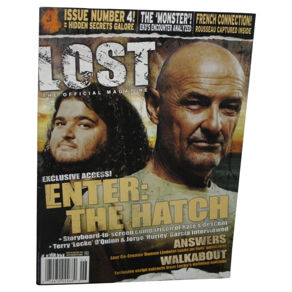 Lost May / June 2006 The Official Magazine Book Issue #4 - (Enter The Hatch Locke & Hurley Cover)