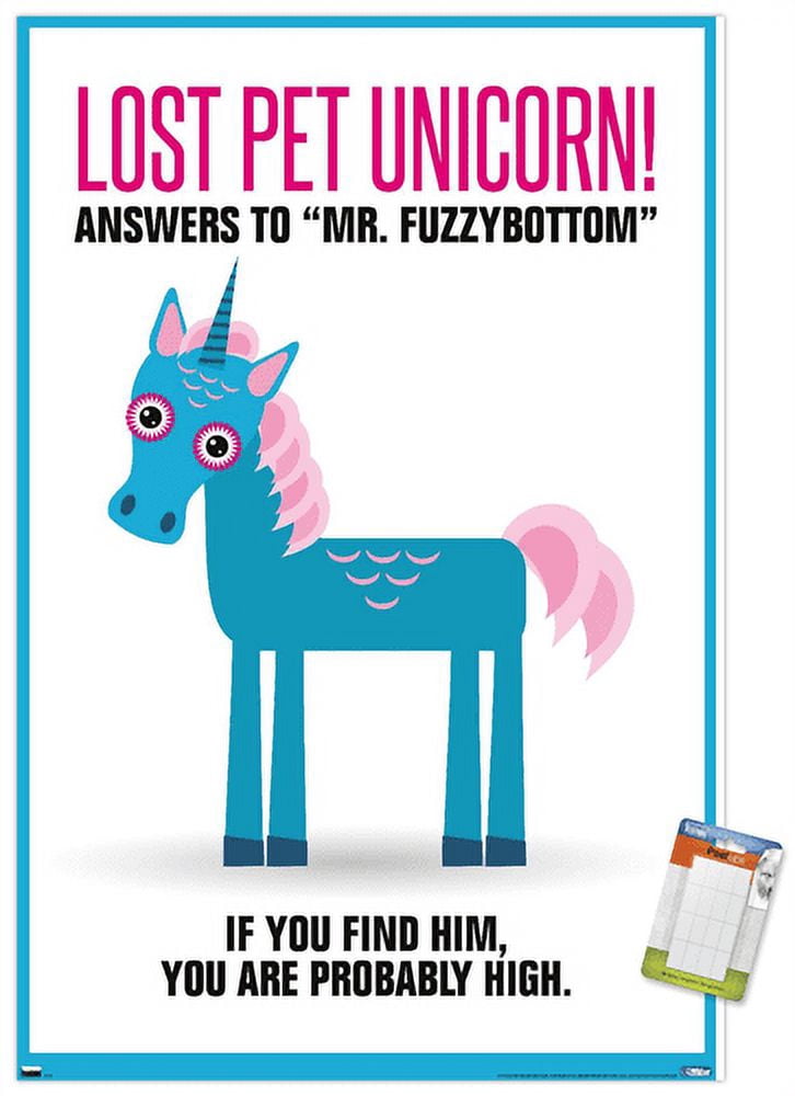 Lost Pet Unicorn Wall Poster, 14.725" x 22.375"