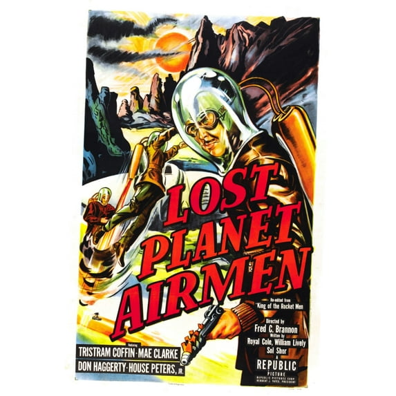 Lost Planet Airmen Movie poster 12x16 Print on Metal Sign 12in x 16in Square Adults AB Posters