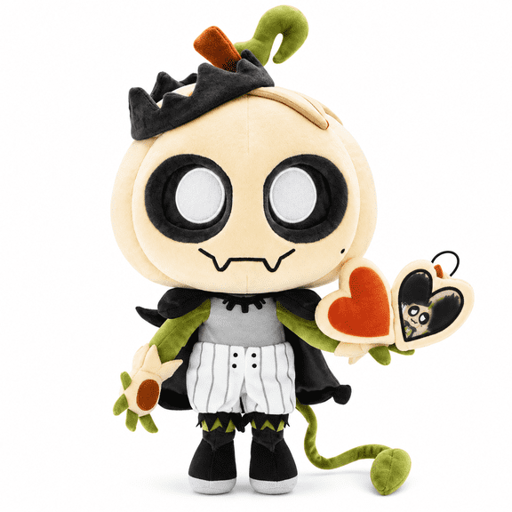 Lost Prince Gourdy Deluxe Plush 14 Inch, Posable Collectible Plush Doll with Magnetic Hands and Locket Accessory
