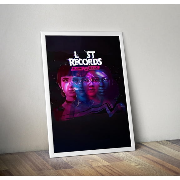 Lost Records Bloom and Rage Inspired Neon Portrait Collage Scene Gaming Decor Home House Wall Poster Size 24x36 Unframed Poster