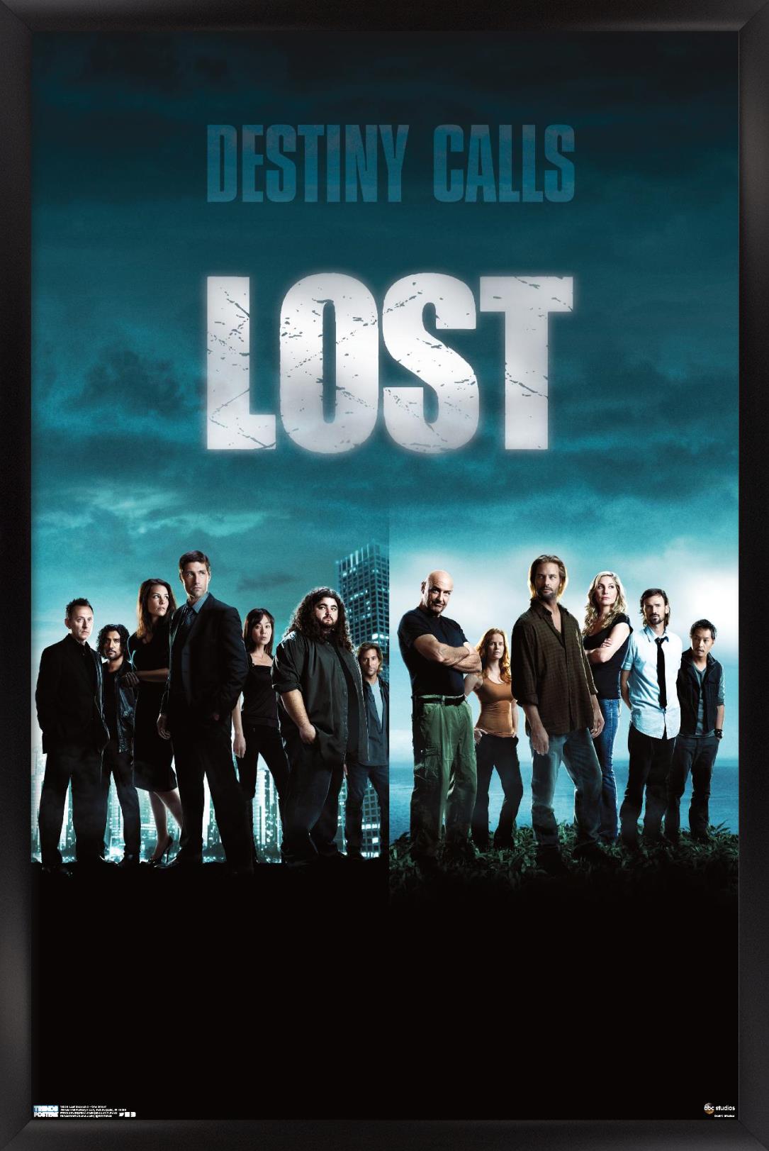 Lost Season 5 - One Sheet Wall Poster, 14.725" x 22.375", Framed