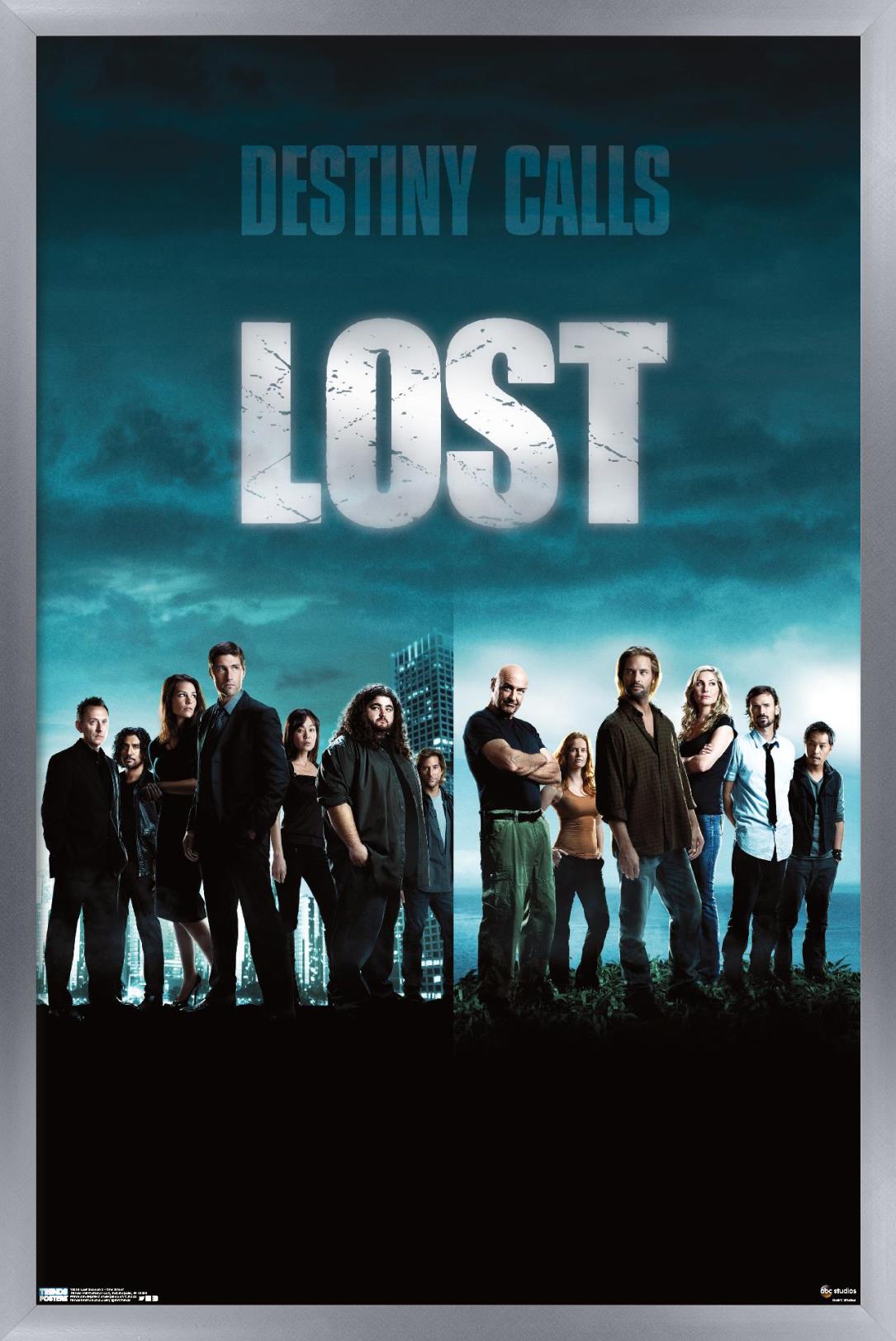 Lost Season 5 - One Sheet Wall Poster, 14.725" x 22.375", Framed