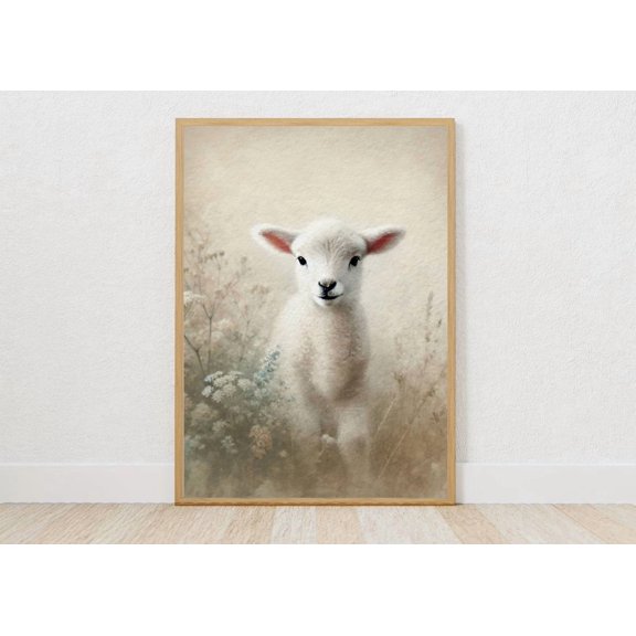 Lost Sheep Christian Art Print Inspirational Religious Decor Unframed Paper Print